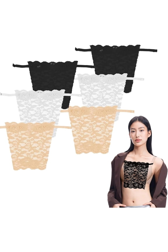 Modesty Panels For Low Cut Tops, Invisible Lace Modesty Panel Vest, Low Cut Dress Privacy Low Cut Dress Privacy Invisible For Low Cut Tops Suitable For Most Women And Girls