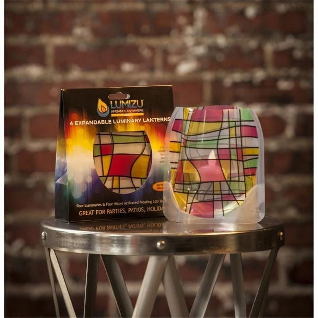 Modern Multicolor Expandable Plastic Hanging Candle Lantern