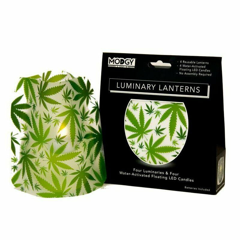 Modgy Lumizu Collapsible 4pc Luminary Lantern Set - Tiffany Dragonfly Modgy Lumizu Collapsible 4pc Luminary Lantern Set - Tiffany Dragonfly