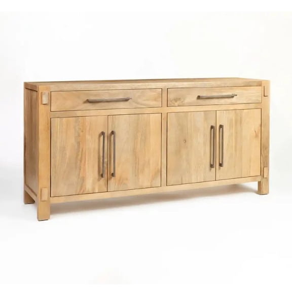 Modholic Anna 70" Solid Wood Sideboard, Natural