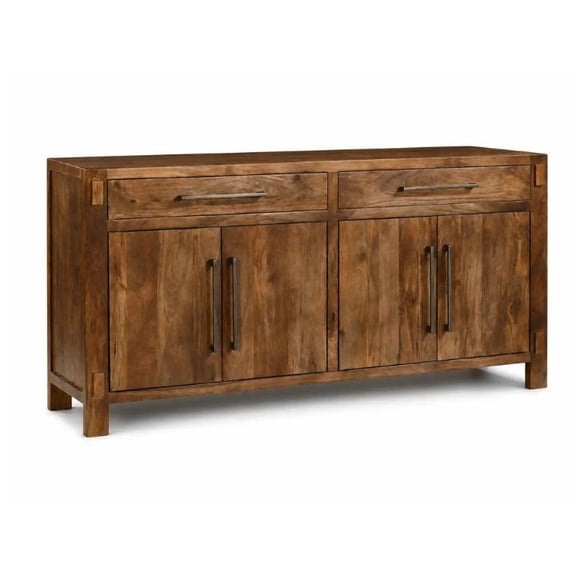 Modholic Anna 70" Solid Wood Sideboard, Walnut