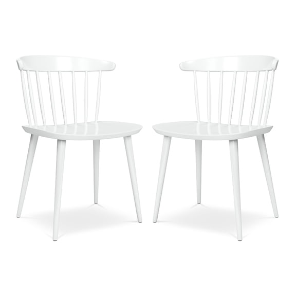 Modholic Brook Dining Chair, White (Set Of 2)