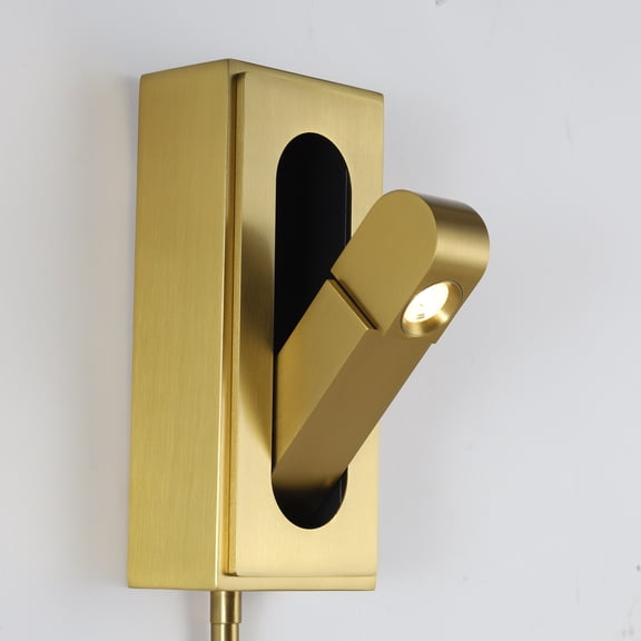 Modholic Edge Modern Bedside Reading Light, Gold