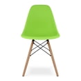 thumbnail image 1 of Modholic Eiffel Chair With Wood Legs, Green, 1 of 6