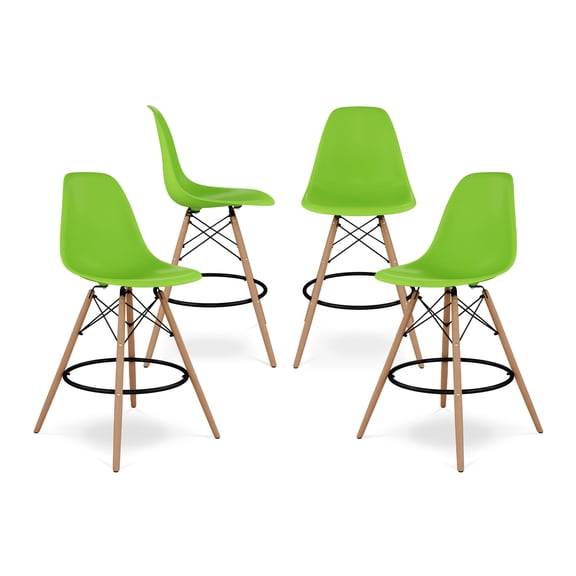 Modholic Eiffel Counter Stool, Green (Set Of 4)