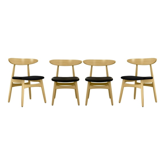 Modholic Lulu Leather Dining Chair (Set Of 4)