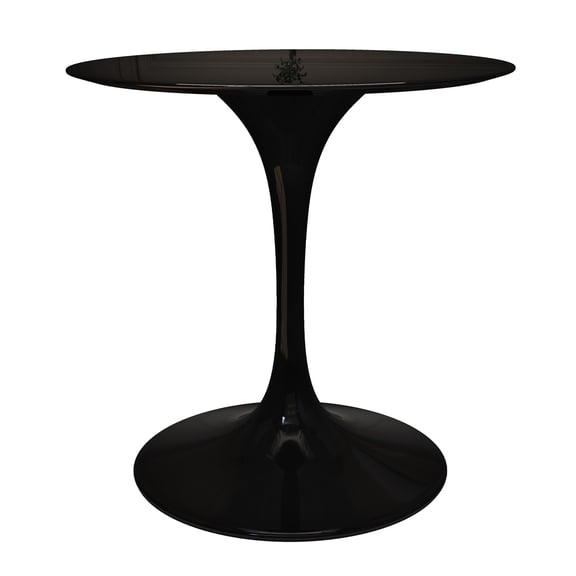 Modholic Tulip 32" Fiberglass Dining Table, Black