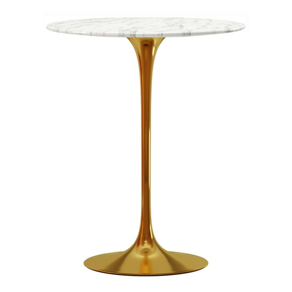 Modholic Tulip Marble Bar Table, 32" Round