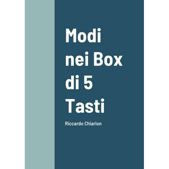Modi nei Box di 5 Tasti: Riccardo Chiarion (Paperback)