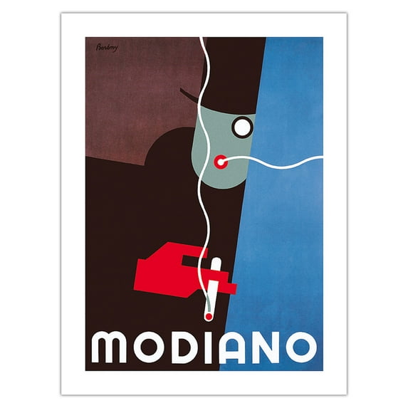 Modiano - Italian Cigarette Rolling Papers - Vintage Advertising Poster by Robert Berény c.1925 - Fine Art Matte Paper Print (Unframed) 24x32in