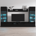 thumbnail image 1 of Modica Modern 102" Wide Entertainment Center Wall Unit with LED Lights, 1 of 5