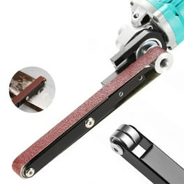 Cevemin Belt Sander Adapter for Angle Grinder Pipe or Tube Sanding Attachment Modification of Angle Grinder to Sanding Belt Machine Woodworking