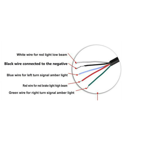Modified Cafe Racer Motorcycle Seat Frame Hoop Loop w/ LED Brake Tail Turn Light