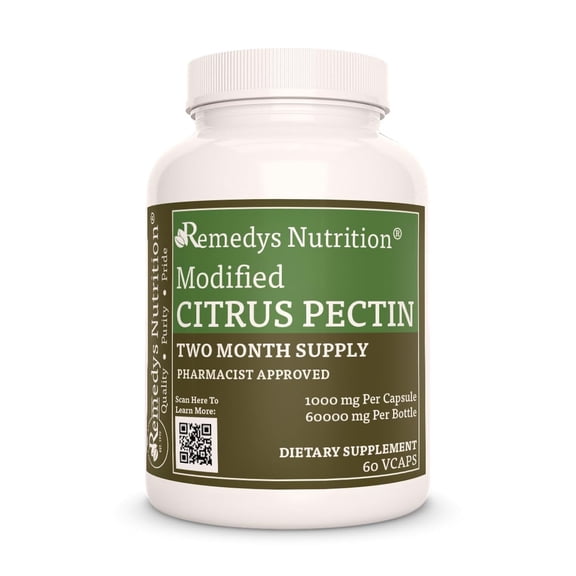 Modified Citrus Pectin | MCP | 1,000 mg, 60 Vegan Capsules Dietary Supplement