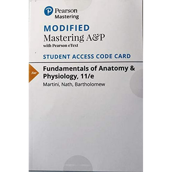 Modified Mastering A&P with Pearson eText -- ValuePack Access Card -- for Fundamentals of Anatomy & Physiology, 9780134509174, Paperback,