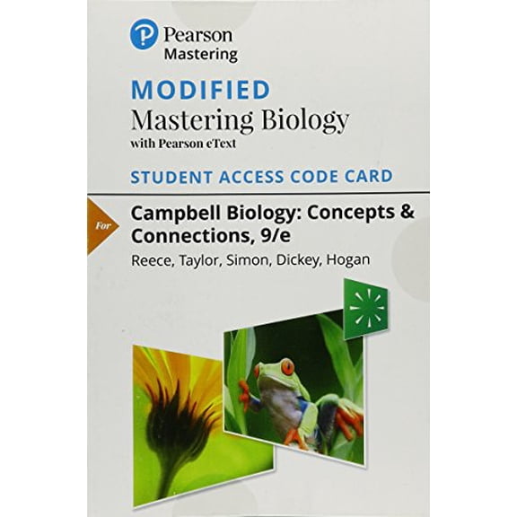 Pre-Owned Campbell Biology Modified MasteringBiology With Pearson Etext Access Code: Concepts & Connections Paperback