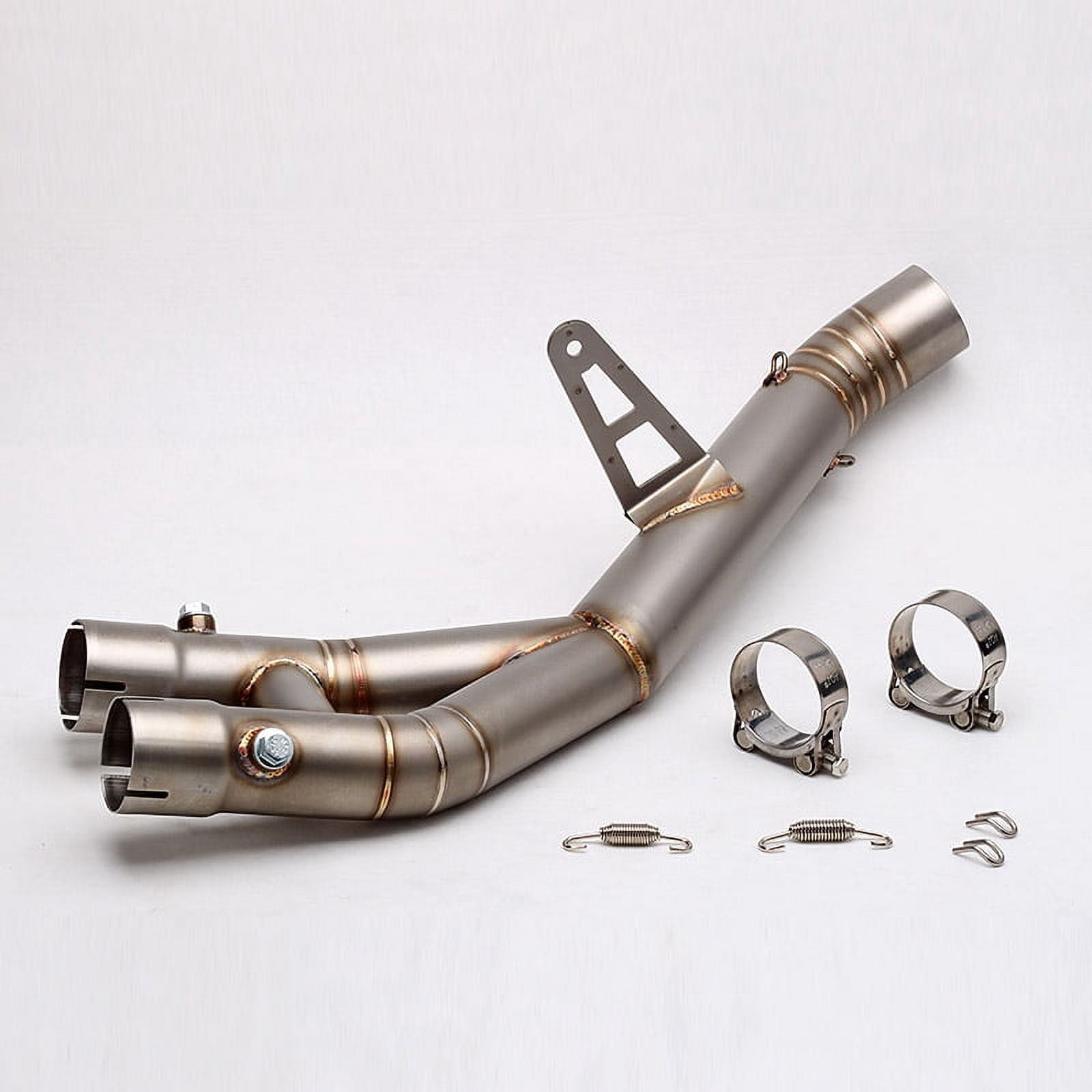 Modified Motorcycle Exhaust Pipe Escape Moto Front Mid Link Tube Motorcycle Exhaust Muffler Middle Link Pipe Exhaust System For Yamaha YZF R1 2015 2016 2017 2018 2019 2020 2021