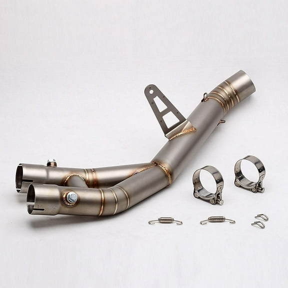 Modified Motorcycle Exhaust Pipe Escape Moto Front Mid Link Tube Motorcycle Exhaust Muffler Middle Link Pipe Exhaust System For Yamaha YZF R1 2015 2016 2017 2018 2019 2020 2021