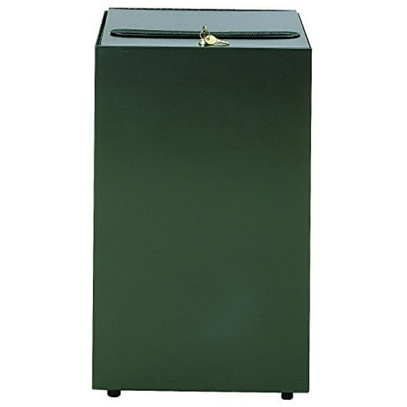 Witt Industries 32MSR-CB Indoor Confidential Waste Container, Charcoal Finish