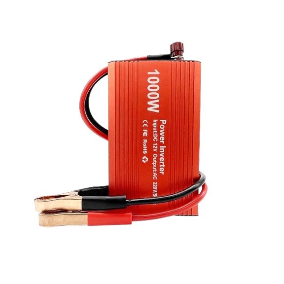 Modified Sine Wave Inverter 1000W Power Inverter Modified Sine Wave DC 12V To AC 220/110 Car Transformer Convert Universal Socket Charger Converter Adapter ,High-Efficiency Power Supply