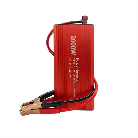 Modified Sine Wave Inverter 2000W Power Inverter Modified Sine Wave DC 12V To 220 Car Transformer Convert Socket Converter Charger Converter Adapter ,High-Efficiency Power Supply