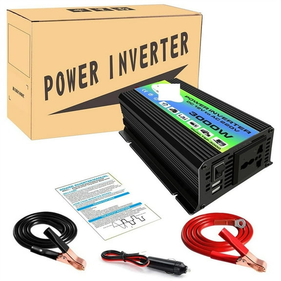Modified Sine Wave Inverter 3000w 12V 220 Inverter Pure Sinus Pure Sine Converter Wave Inverter DC 12V To AC220 Car Inverter Micro Converter ,Wide Usage