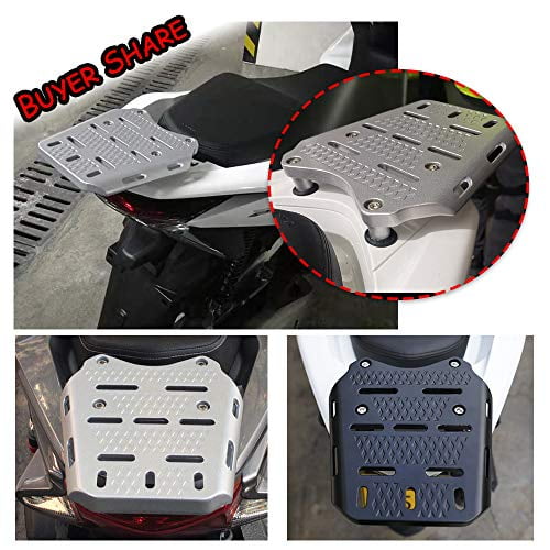 Modified for PCX125 PCX150 PCX160 Rear Top Box Base Support Board Luggage Rack Cargo Carrier for pcx 125 150 160 14-20 2018 2019 2020 2021 (Silver)