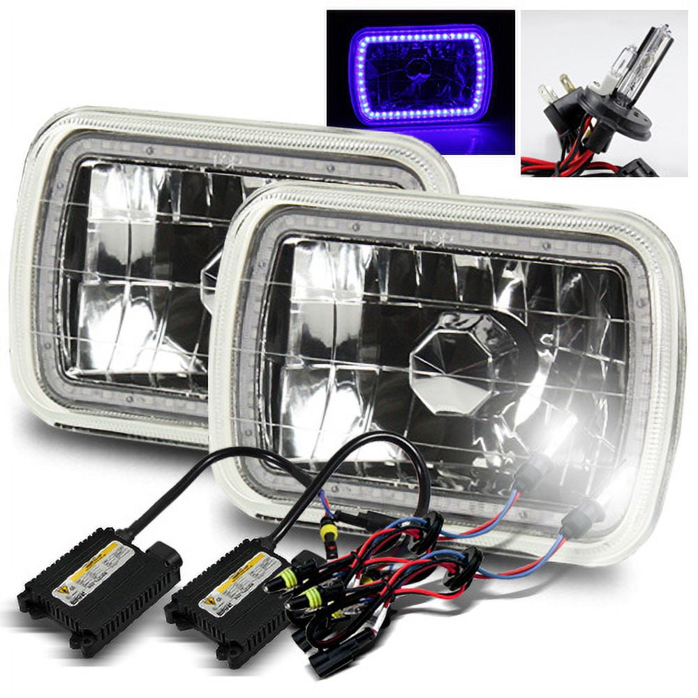 Modifystreet 6000K H42 HID + HiPower Blue SMD Halo Ring H6014/H6052