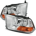 thumbnail image 1 of Modifystreet For 09-18 Ram 1500/10-18 Ram 2500/3500 Chrome Crystal Headlights Left/Right Assembly, 1 of 4