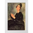 thumbnail image 1 of Modigliani, Amedeo 10x14 White Modern Wood Framed Museum Art Print Titled - Dedie, 1 of 4