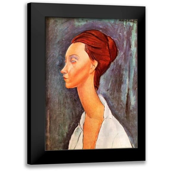 Modigliani, Amedeo 11x14 Black Modern Framed Museum Art Print Titled - Lunia Czechowska 0