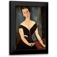 thumbnail image 1 of Modigliani, Amedeo 11x14 Black Modern Framed Museum Art Print Titled - Madame G. Van Muyden, 1 of 5