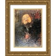thumbnail image 1 of Modigliani, Amedeo 11x14 Gold Ornate Wood Framed with Double Matting Museum Art Print Titled - Rivera, 1 of 4