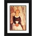 thumbnail image 1 of Modigliani, Amedeo 13x18 Black Ornate Wood Framed with Double Matting Museum Art Print Titled - La Belle Epiciere, 1 of 4