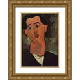 thumbnail image 1 of Modigliani, Amedeo 14x18 Gold Ornate Wood Framed with Double Matting Museum Art Print Titled - Painter Juan Gris, 1 of 4