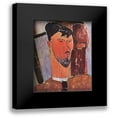 thumbnail image 1 of Modigliani, Amedeo 15x17 Black Modern Framed Museum Art Print Titled - Henri Laurens, 1 of 5