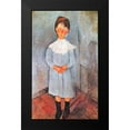 thumbnail image 1 of Modigliani, Amedeo 16x24 Black Modern Framed Museum Art Print Titled - Little Girl In Blue, 1 of 4