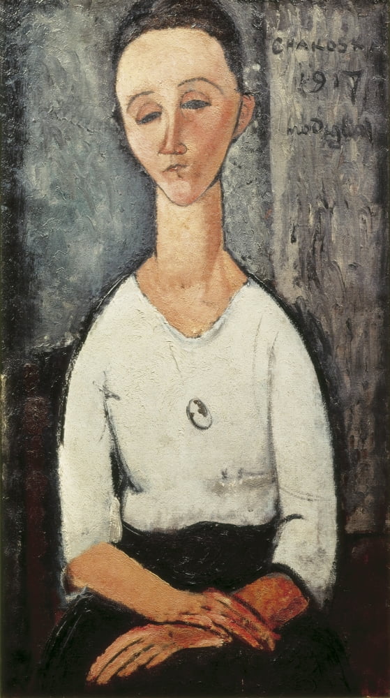 Modigliani Amedeo (1884-1920) Canvas Art - (18 x 24)