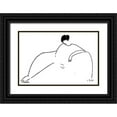 thumbnail image 1 of Modigliani, Amedeo 18x13 Black Ornate Wood Framed with Double Matting Museum Art Print Titled - Anna Akhmatova (1911), 1 of 4