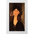 thumbnail image 1 of Modigliani, Amedeo 19x32 White Modern Wood Framed Museum Art Print Titled - Beatrice Hastings 0, 1 of 4