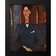 thumbnail image 1 of Modigliani, Amedeo 20x24 Black Modern Framed Museum Art Print Titled - Jean Cocteau, 1 of 4