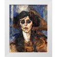thumbnail image 1 of Modigliani, Amedeo 20x24 White Modern Wood Framed Museum Art Print Titled - Portrait-of-Maude-Abrantes, 1907, 1 of 4