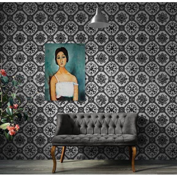 Modigliani Classical Portrait Wall Art Print, Unframed Paper Poster 8x10in