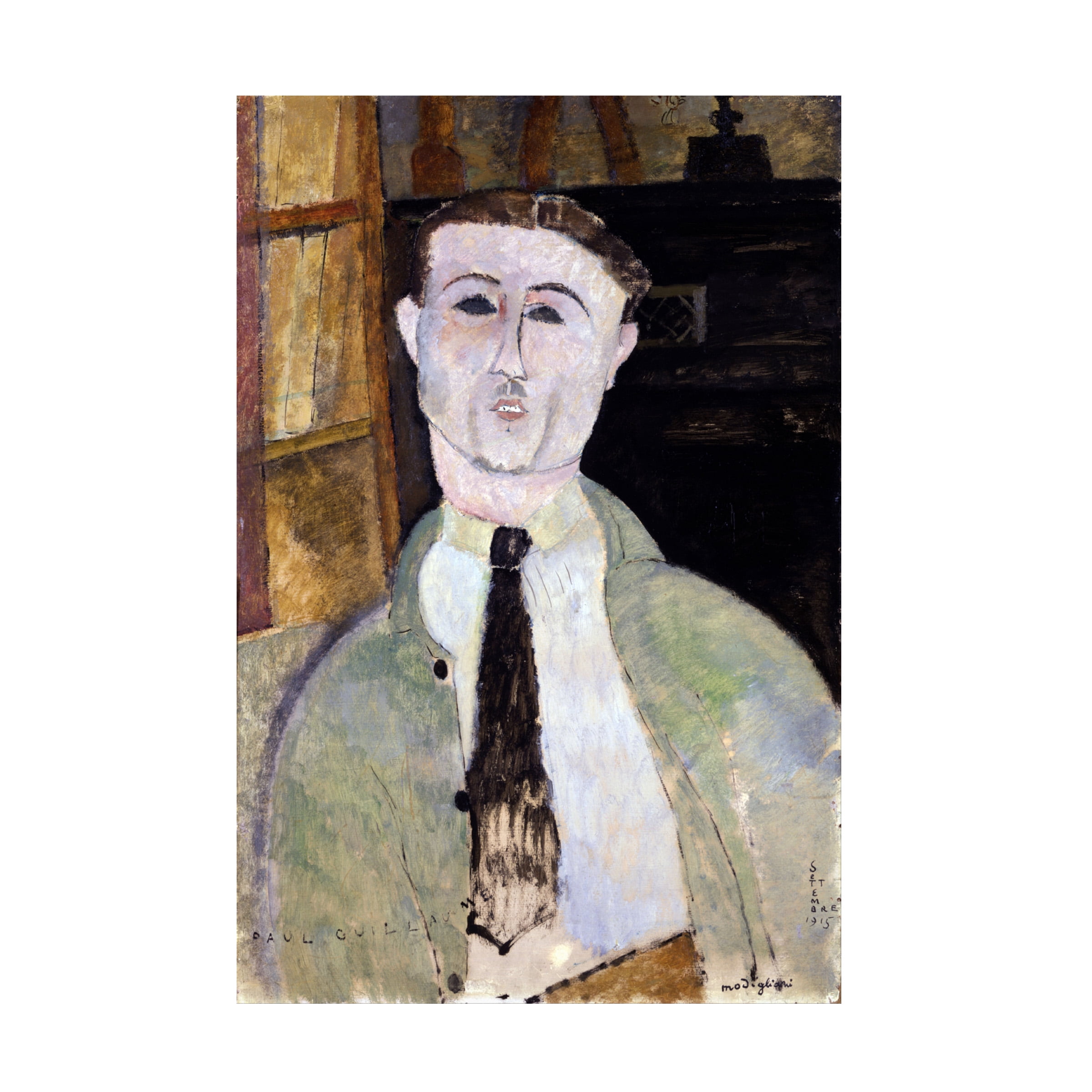 Modigliani 'Paul Guillaume' Canvas Art