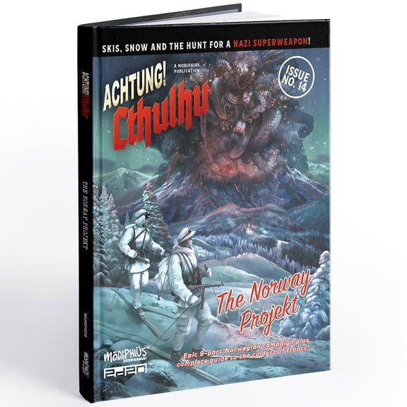 Modiphius Entertainment: Achtung! Cthulhu - The Norway Projekt - Supplement Hardcover RPG Book, 3 Part Campaign, New Cult & Content, Atomic Horror