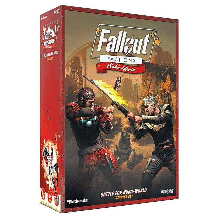 Modiphius Entertainment: Fallout: Factions - Battle for Nuka-World Starter Set - Tabletop Miniatures Skirmish Game, Licensed War Game, 20 Miniatures Modiphius Entertainment: Fallout: Factions - Battle for Nuka-World Starter Set - Tabletop Miniatures Skirmish Game, Licensed War Game, 20 Miniatures