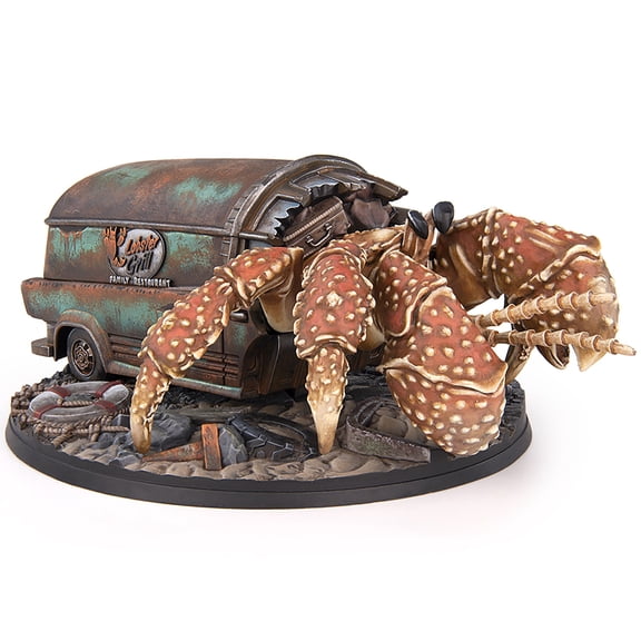 Modiphius Entertainment: Fallout Miniatures: Creatures - Hermit Crab - 32mm Resin Figure & 100mm Scenic Base, Unpainted & Unassembled, Tabletop RPG
