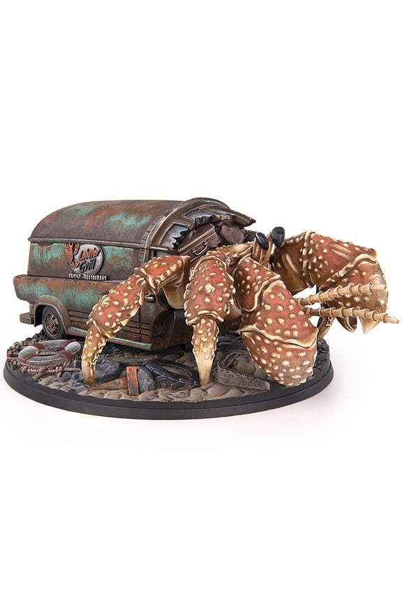 Modiphius Entertainment: Fallout Miniatures: Creatures - Hermit Crab - 32mm Resin Figure & 100mm Scenic Base, Unpainted & Unassembled, Tabletop RPG