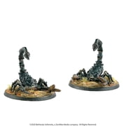 Modiphius Entertainment Fallout Wasteland Warfare - Wasteland Creatures Radscorpions - 2 Figures, 32mm Unpainted Resin RPG Miniatures, Tabletop