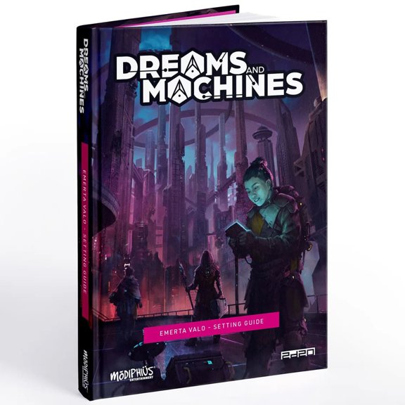 Modiphius Entertainment: Dreams & Machines: Setting Guide - Emerta Valo - Hardcover Supplemental RPG Book, New Locations, Archetypes, Weapons & More